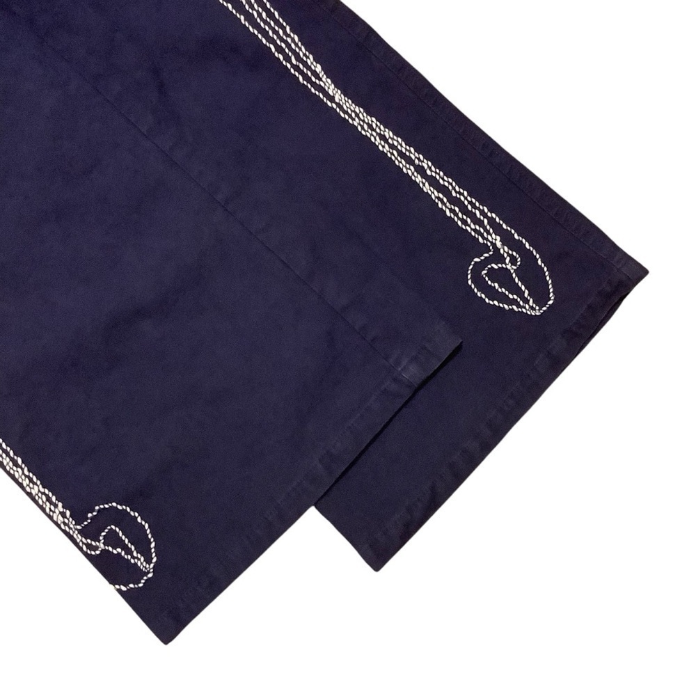 SPANNER SPORT BLUE EMBROIDERED COTTON BLEND DRESS PANTS/ Size 6 - Picture 7 of 11
